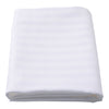 Sateen Satin Stripe White Pillowcase