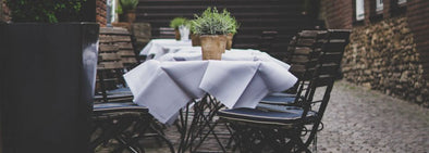 Restaurant COVID safety plan: The benefits of using table linen