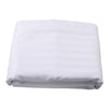 Sateen Satin Stripe White Quilt Cover