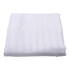 Sateen Satin Stripe White Quilt Cover